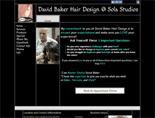 Tablet Screenshot of davidbakerhairdesign.com